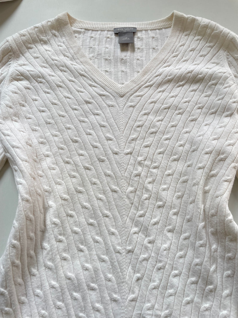 Ann Taylor Vintage Cable Knit Sweater-Chest 36 to 38