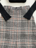 Load image into Gallery viewer, Grey Plaid Long Skirt-Waist 26
