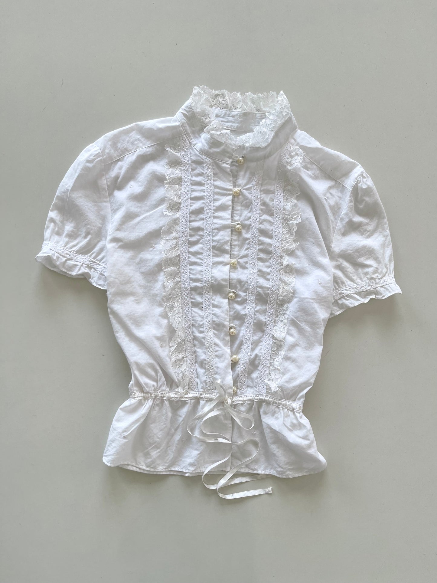 Lacy Cotton Top-Bust 36