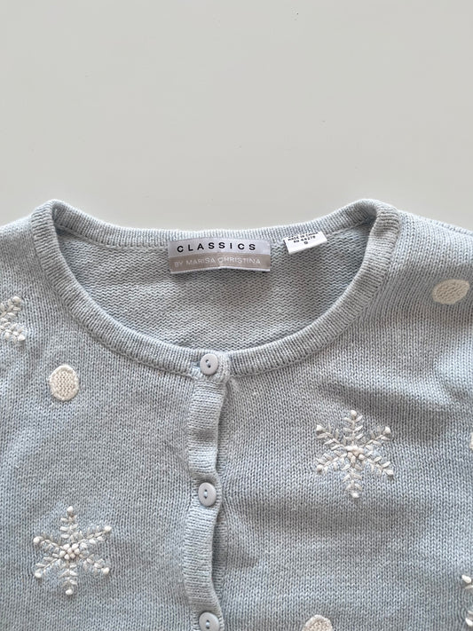 Classics By Marisa Christina Embroidered Cardigan Sweater-Bust 40