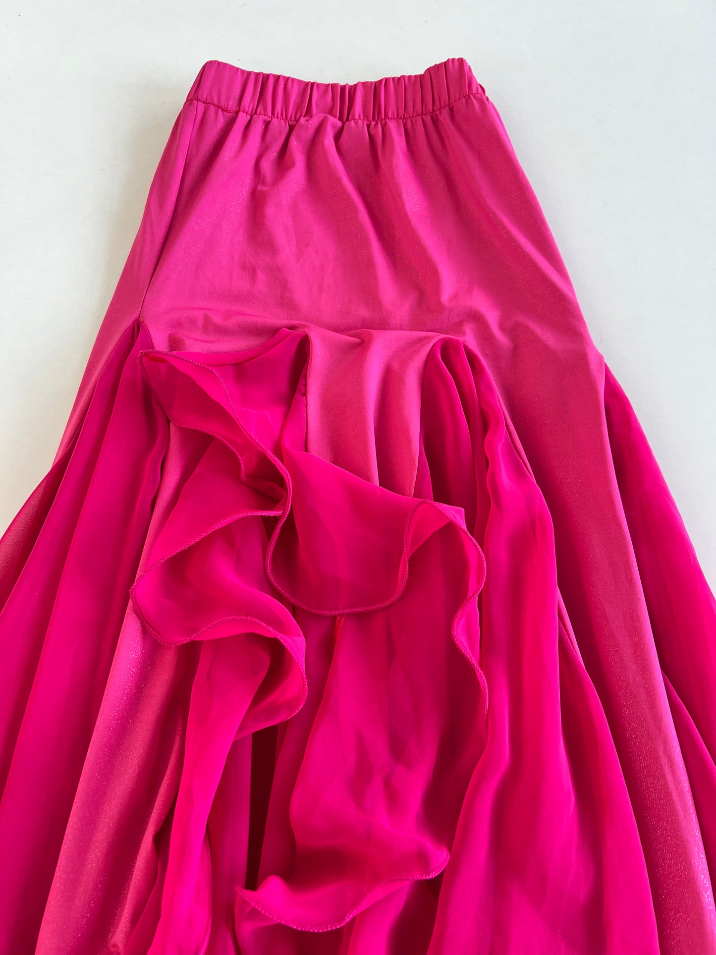 Dramatic Ruffle Sheer Skirt-Waist 26 to 30