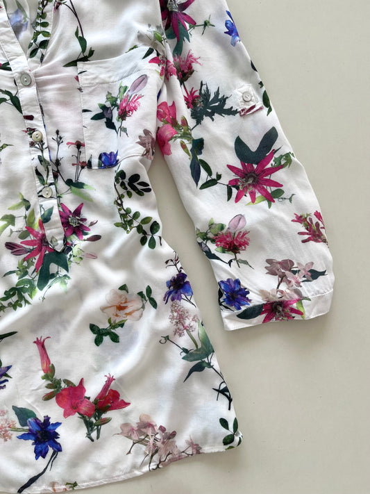 Floral Vintage Top-Bust 44