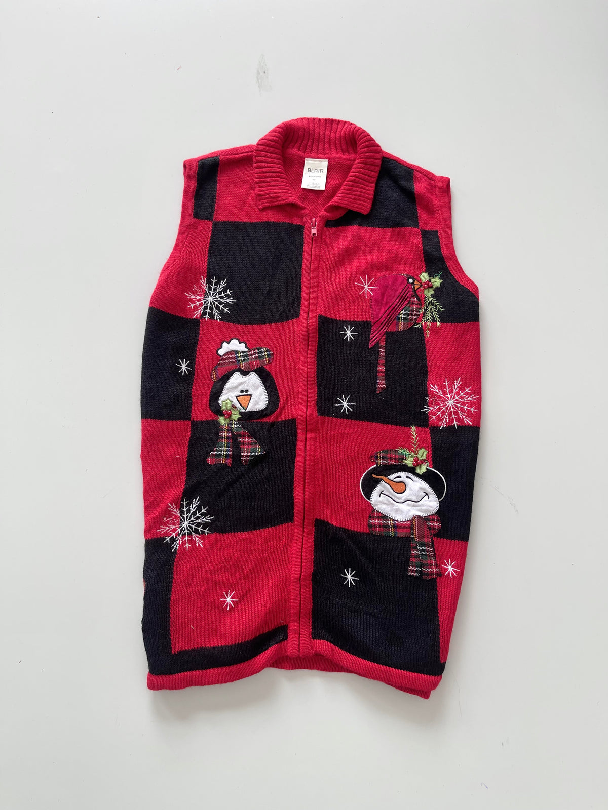 Blair Embroidered Christmas Vest Sweater-Bust 44