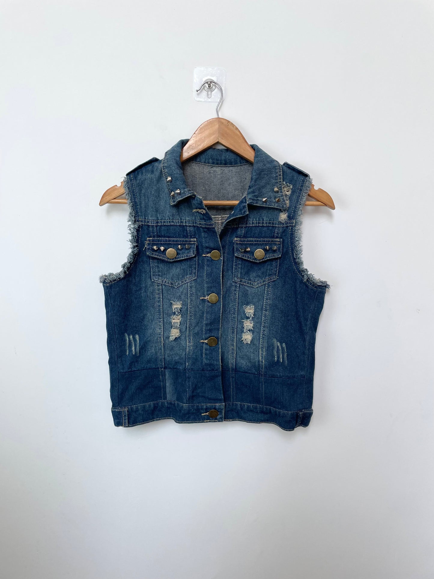 Denim Vest-Bust 34