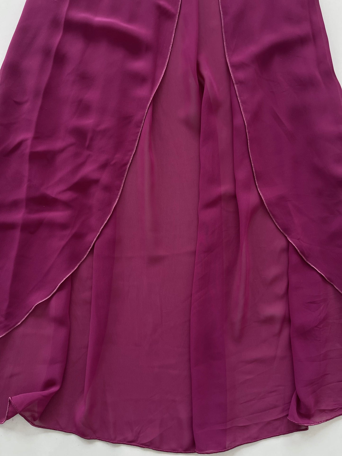 Magenta Coverup Sheer Dress-Bust 32 to 34