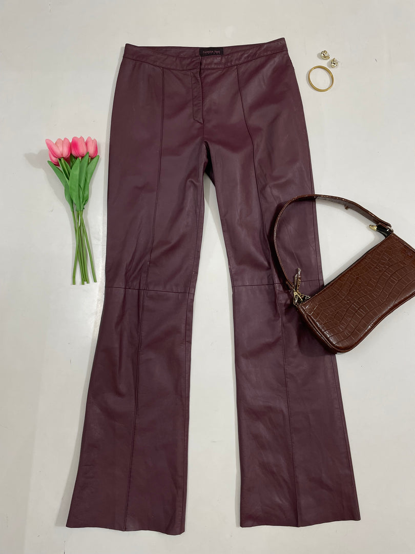 Patrizia Pepe Faux Leather Pants - Waist 30