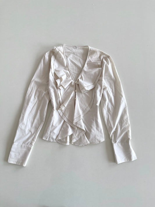 Ruffle Vintage Top-Bust 40