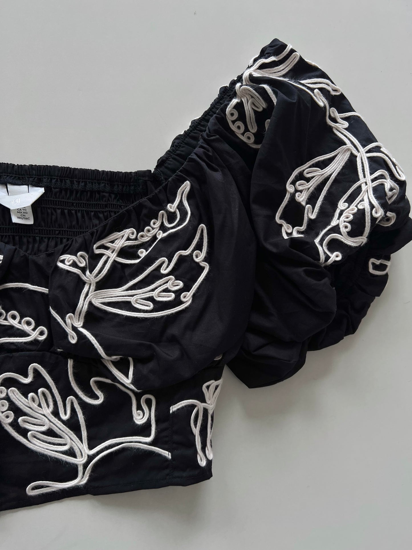 H&M Embroidered Top-Bust 44 to 46