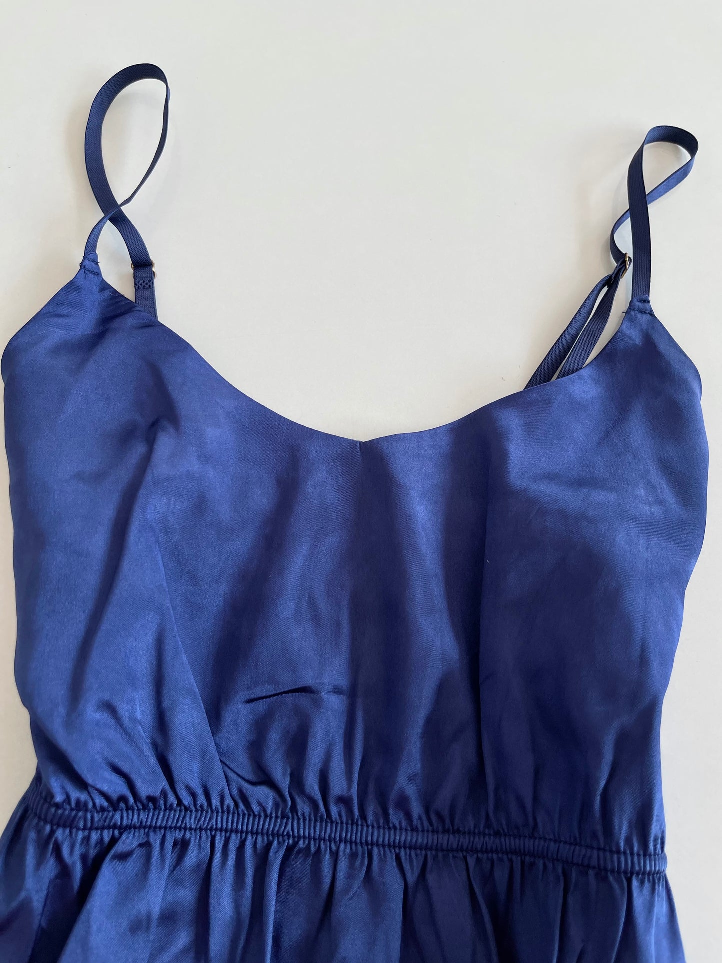 Satin Blue Top-Bust 32 to 34