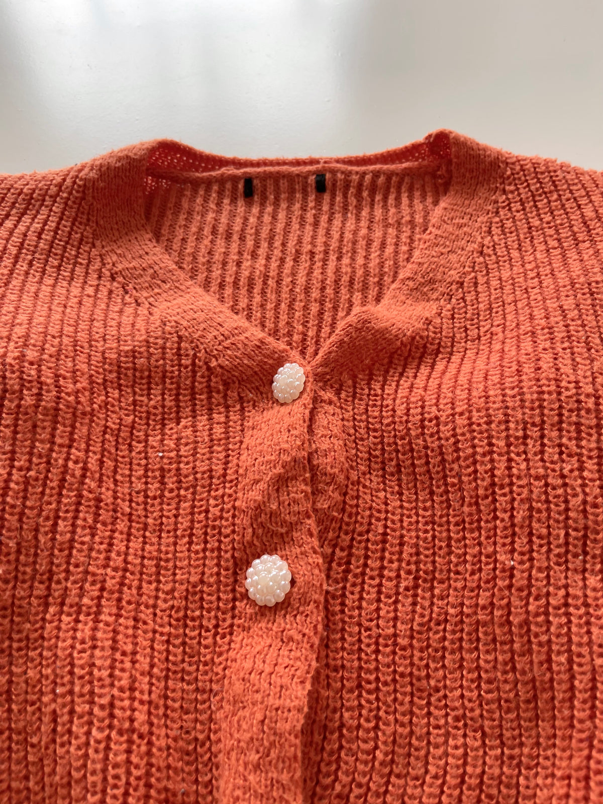 Solid Cardigan Sweater-Bust 44