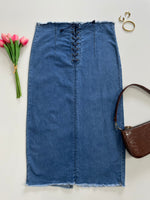 Load image into Gallery viewer, Authentic Denim Skirt-Waist 32 to 34
