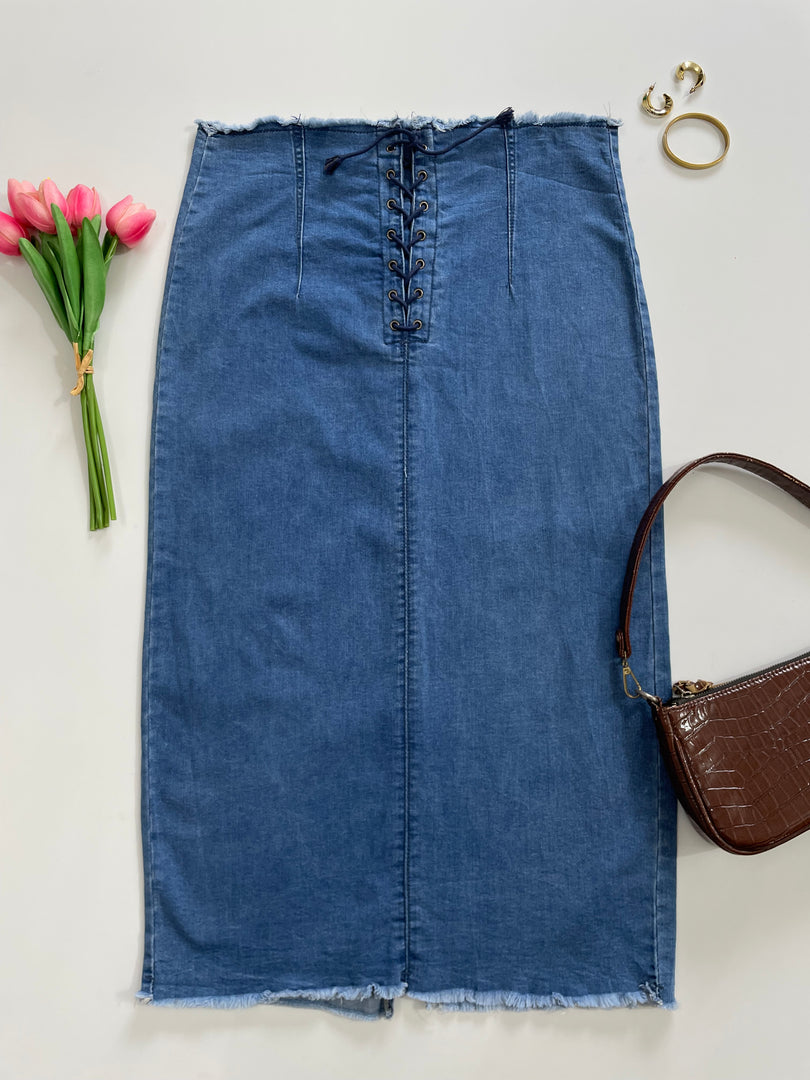 Authentic Denim Skirt-Waist 32 to 34