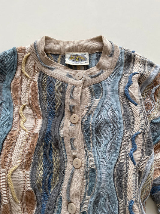 Aklanda 100% Pure New Wool Vintage Cardigan-Bust 38