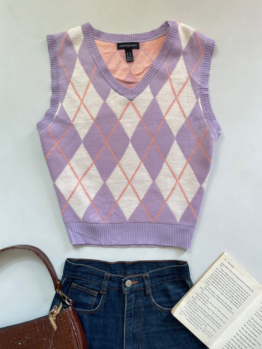 Chunky Sweater Vest-Bust 38