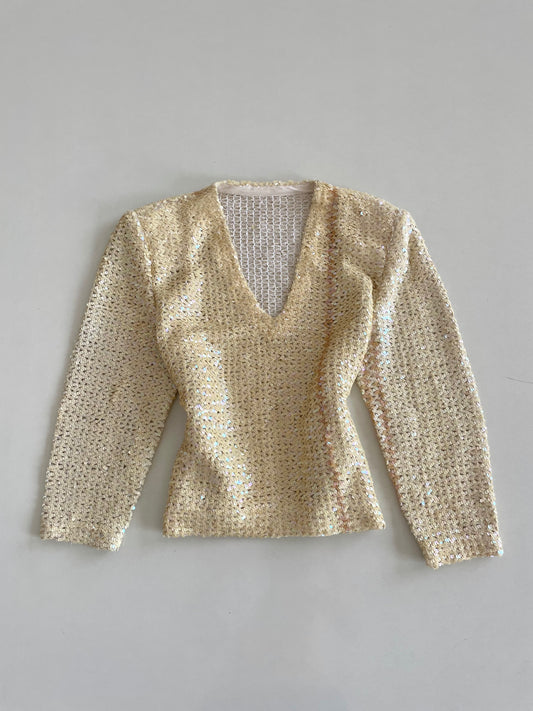 Vintage Sequin Top-Bust 40 to 42