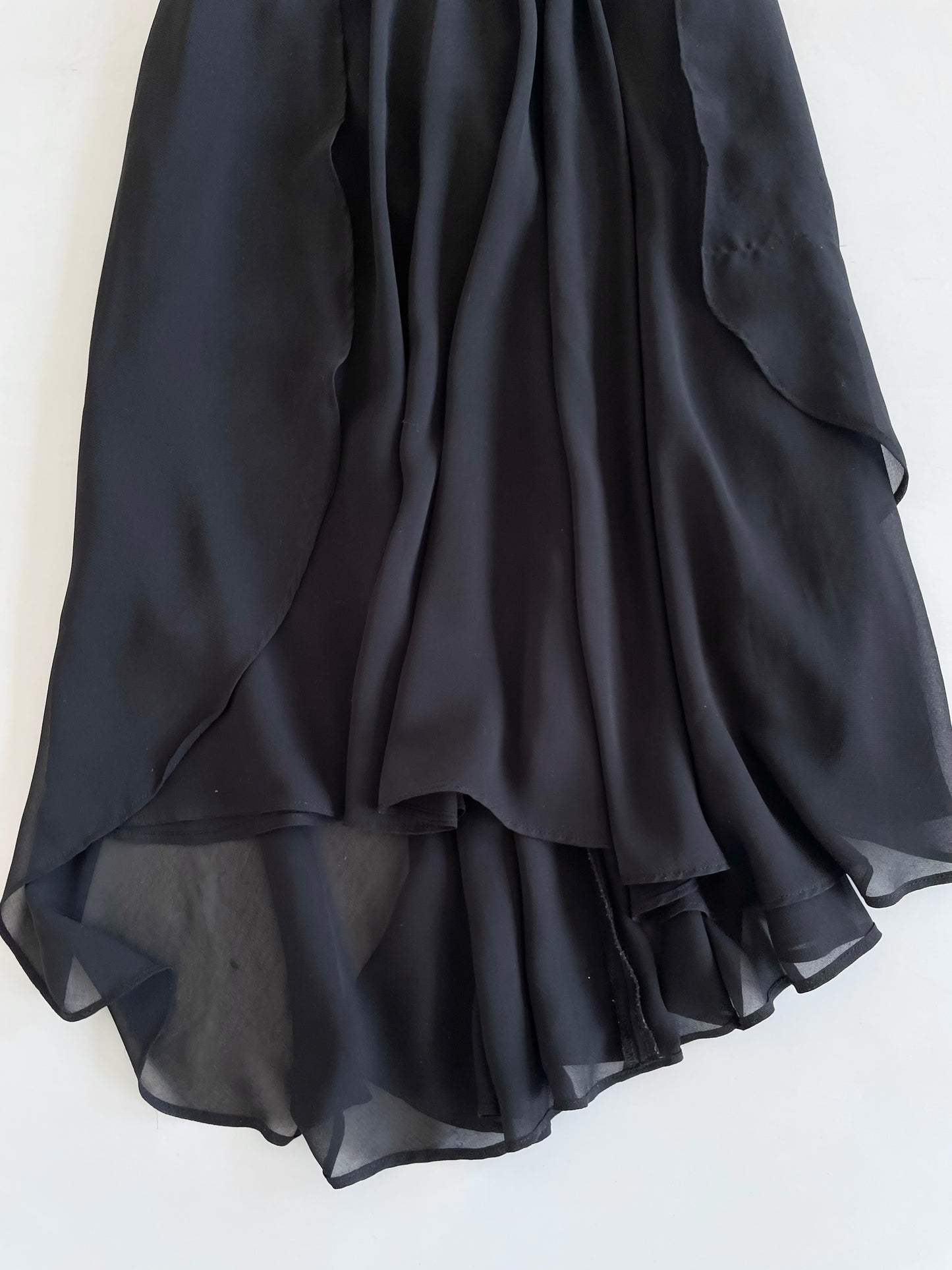 Black Flowy Skirt-Waist 28
