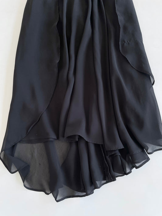 Black Flowy Skirt-Waist 28
