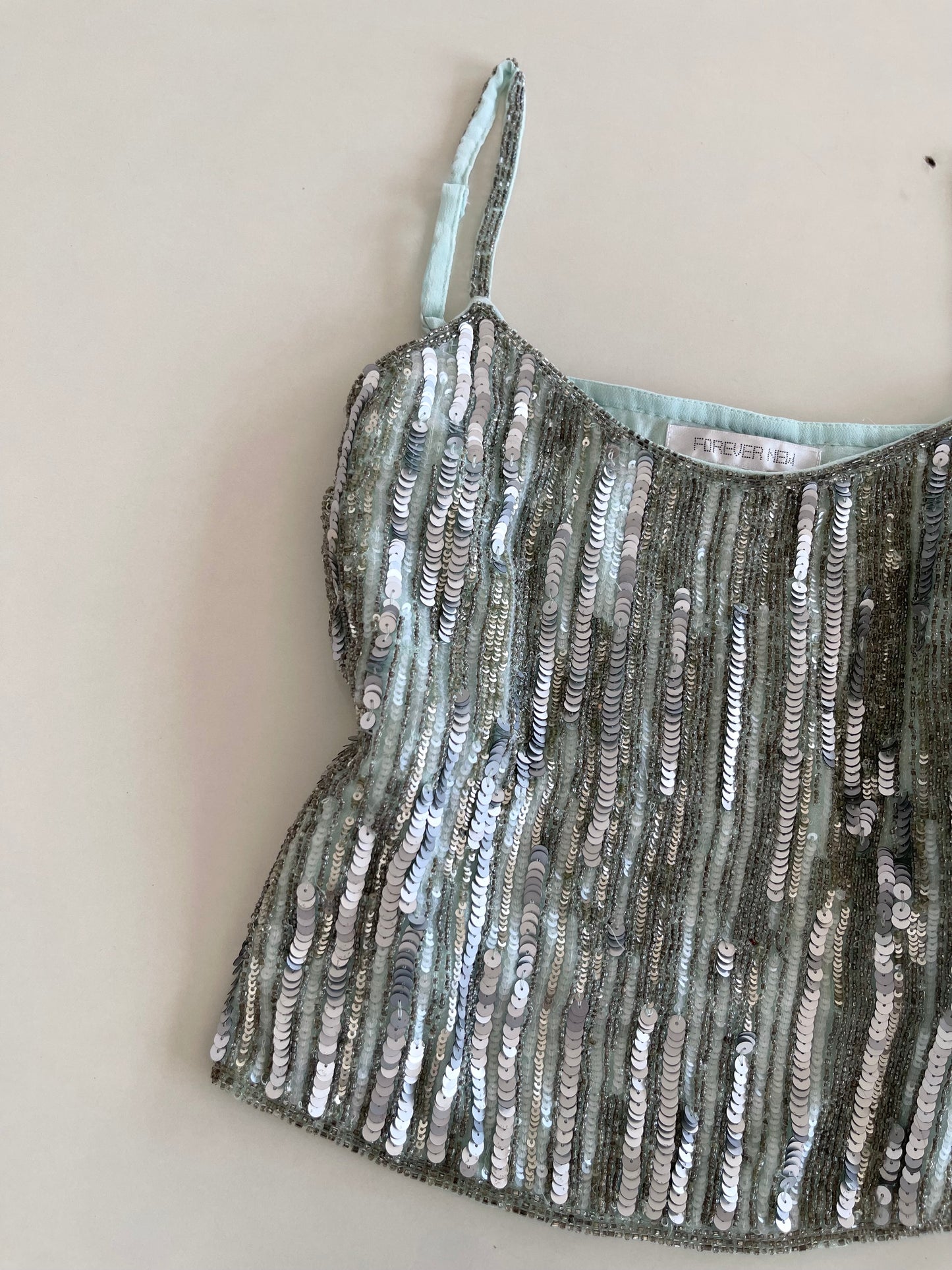 Forever New Sequin Top-Bust 36