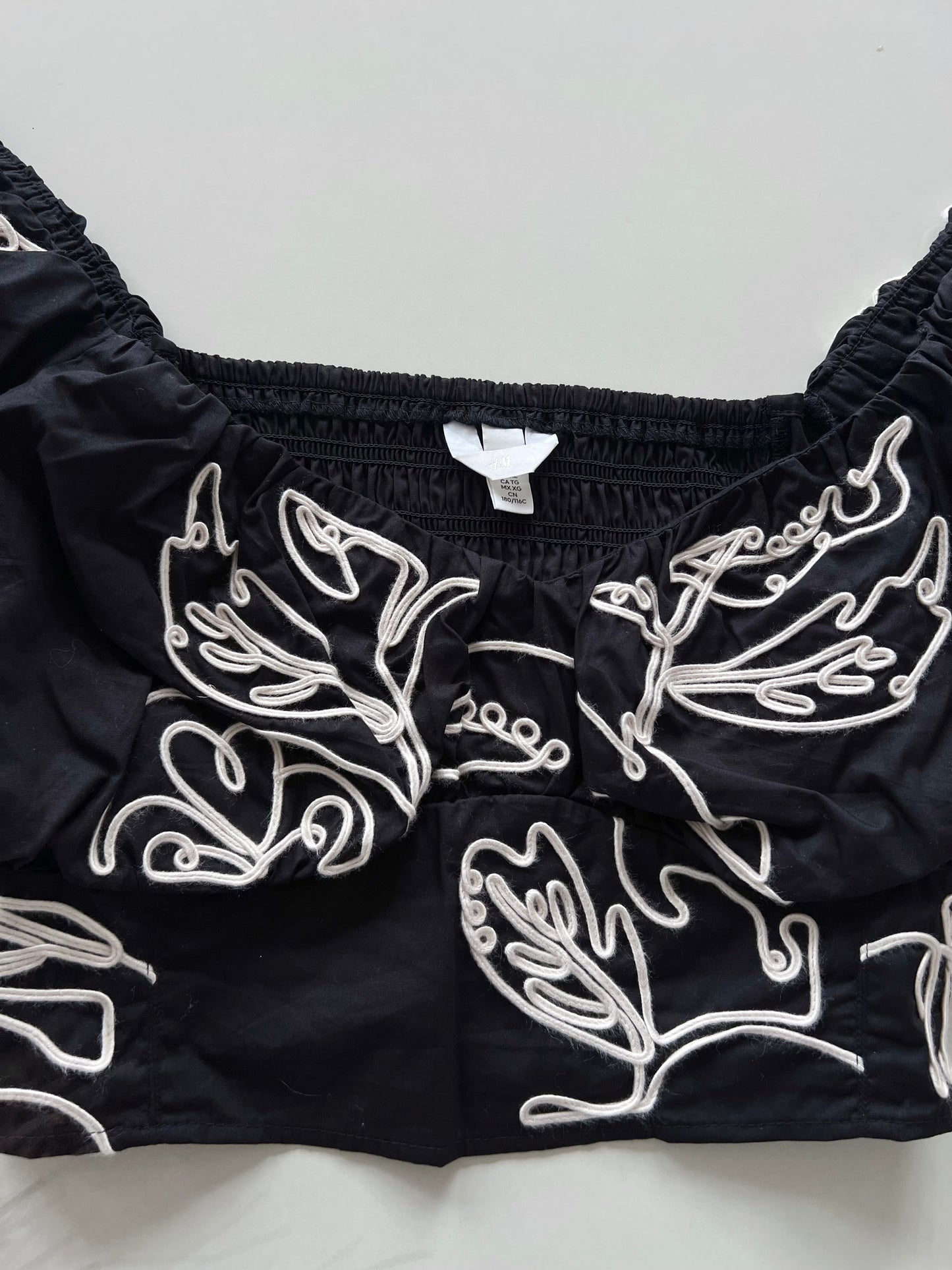 H&M Embroidered Top-Bust 44 to 46