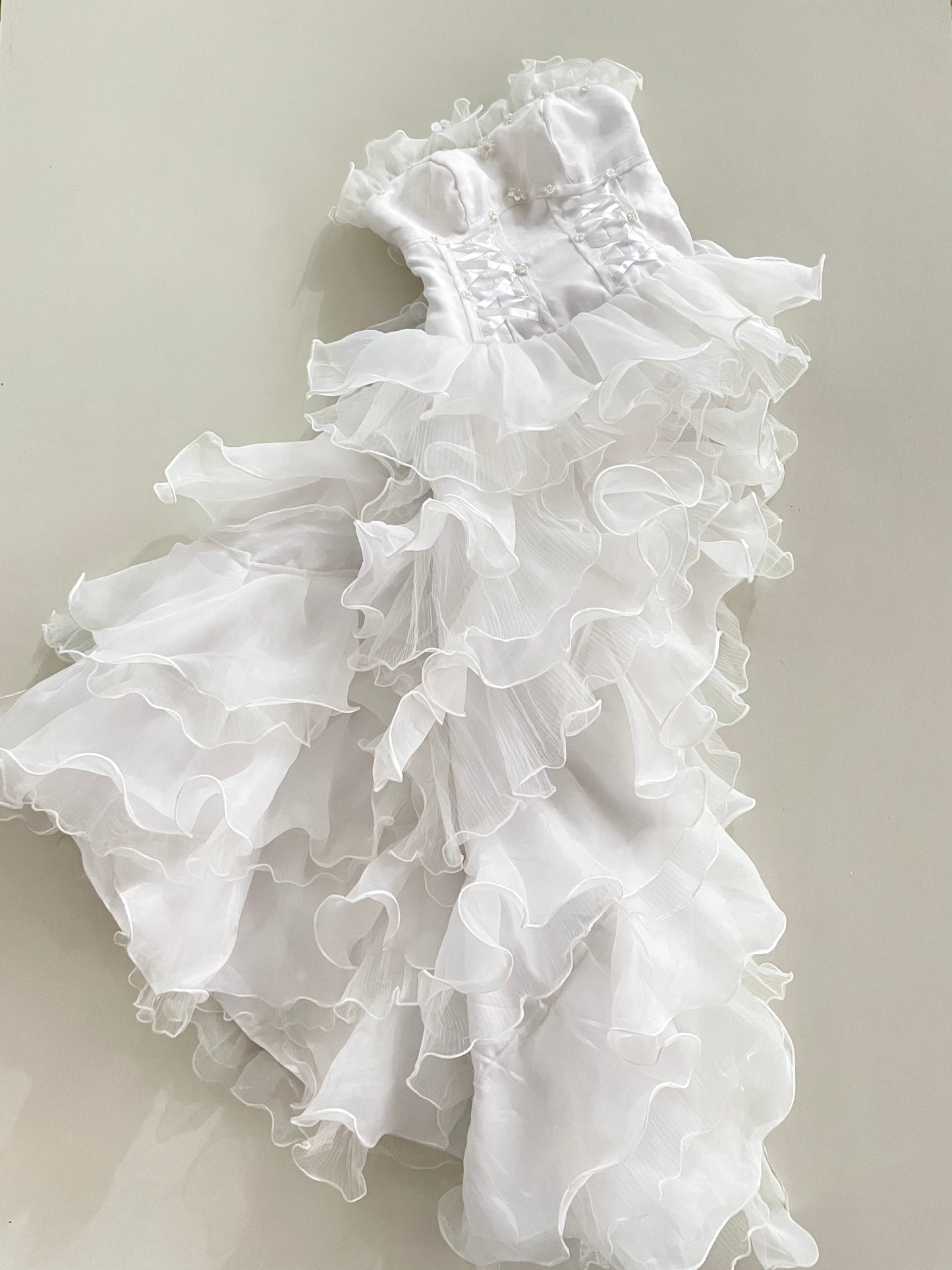 Fairycore Ruffle Dress-Bust 34