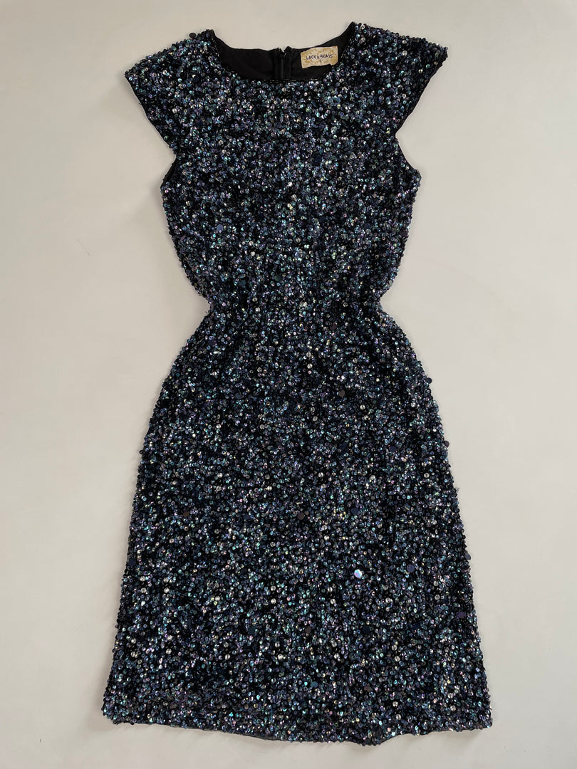 Lace & Beads Embroidered Dress-Bust 30 to 32