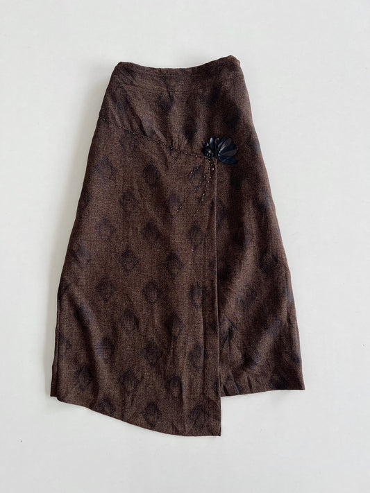 JiaoYuleRen Embroidered Vintage Skirt-Waist 26