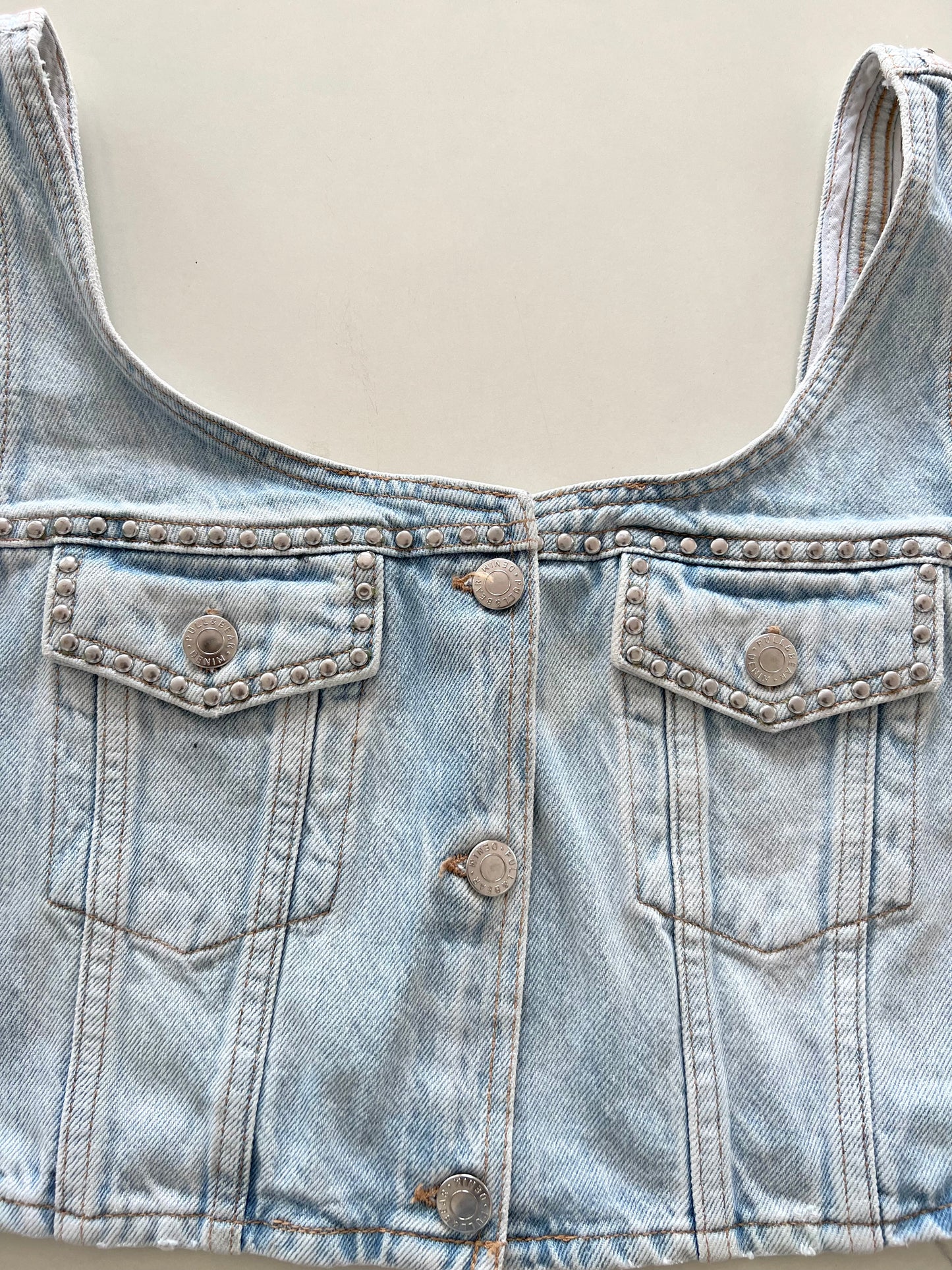 Pull&Bear Denim Top-Bust 36