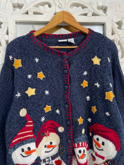 Carolina Embroidered Christmas Sweater-Bust 48