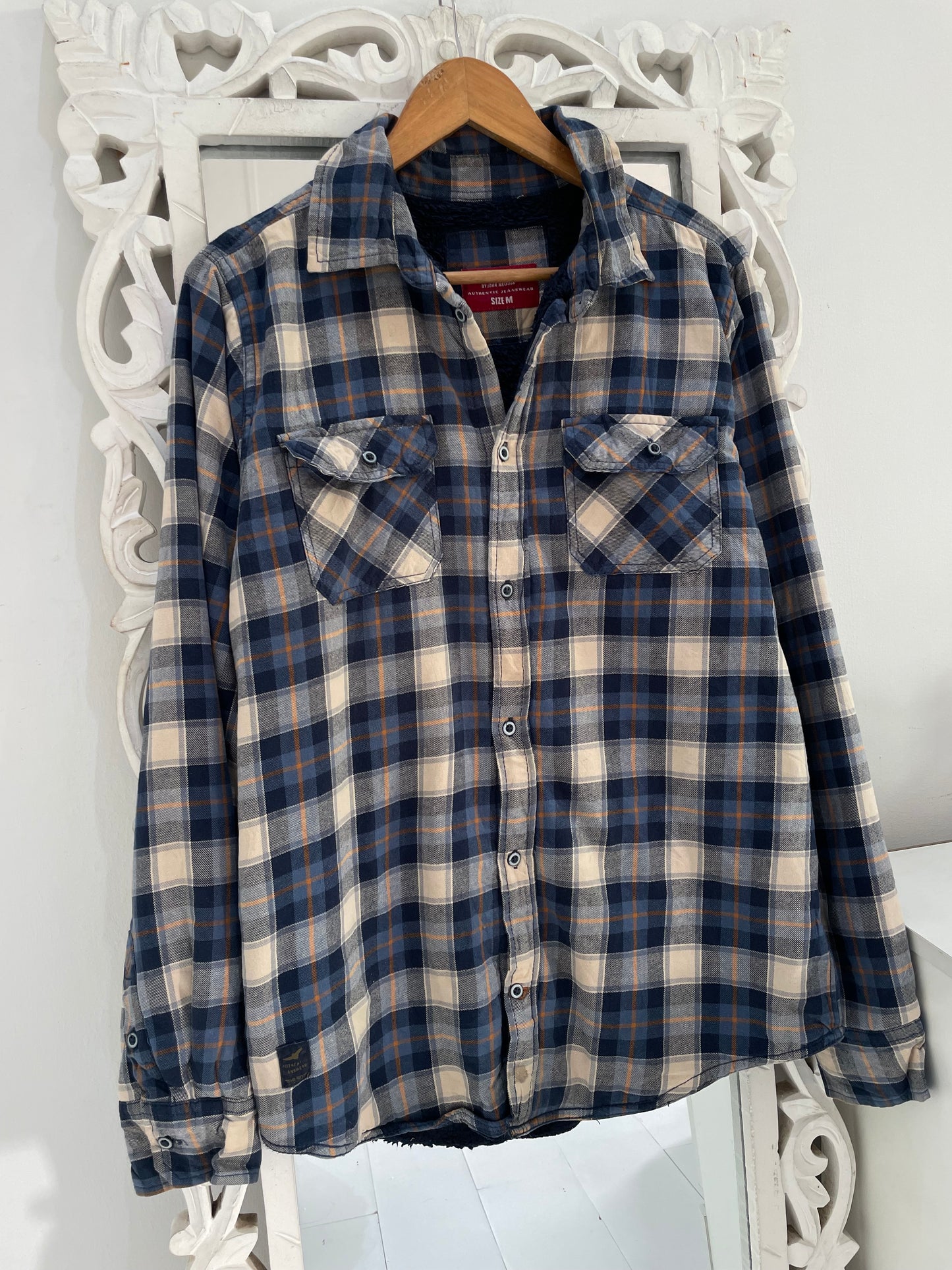 Thick Warm Sherpa Shacket-Chest 42
