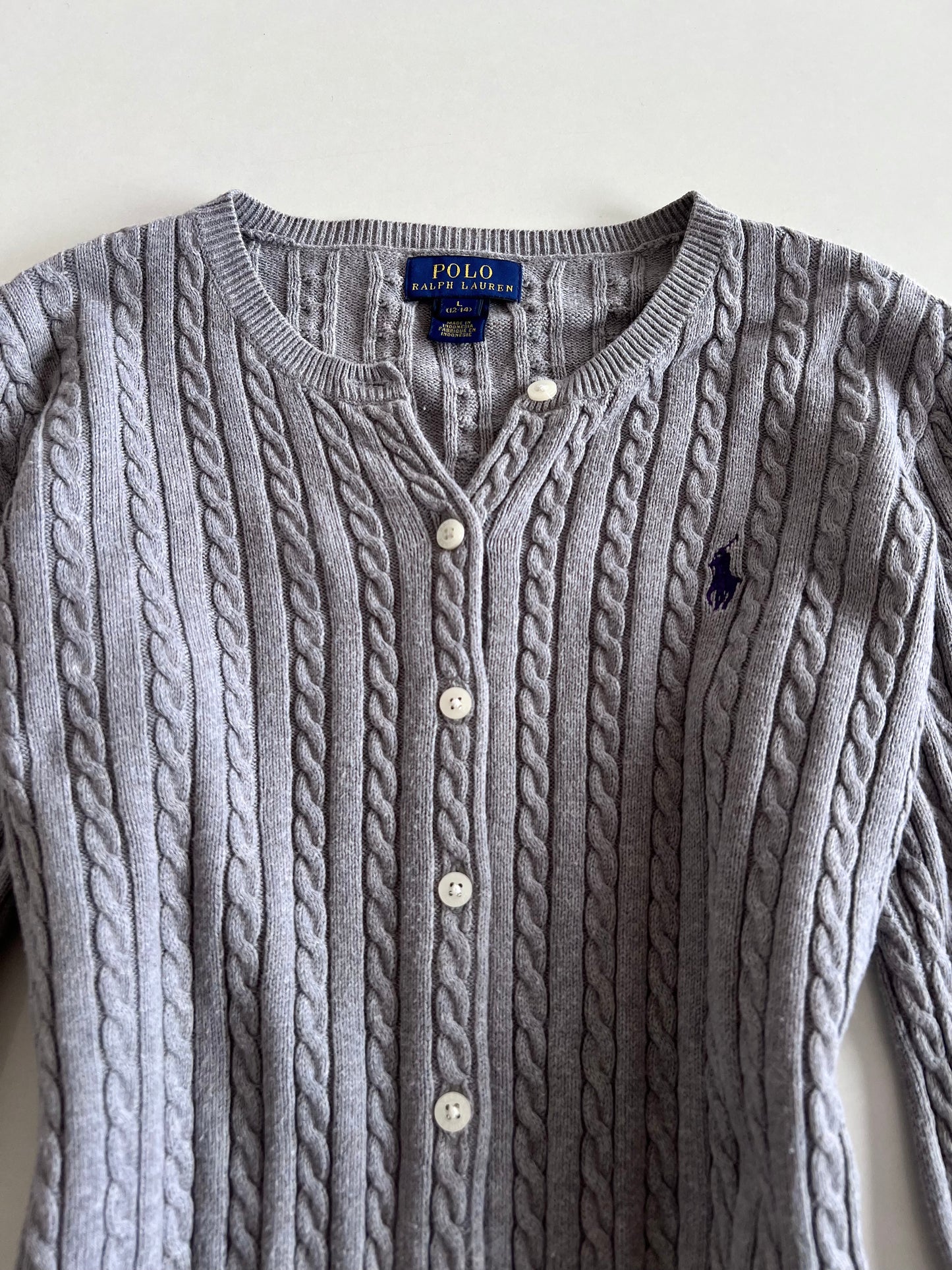 Ralph Lauren 100%Cotton Vintage Cardigan-Bust 38