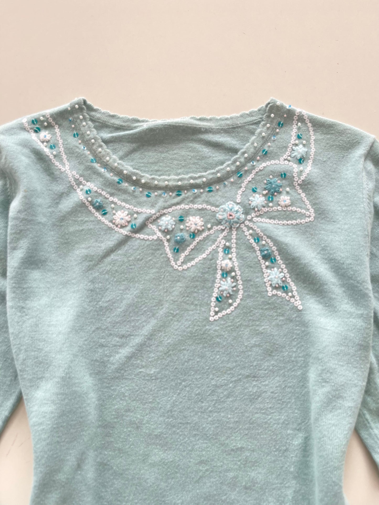 Embroidered Sweater-Bust 40