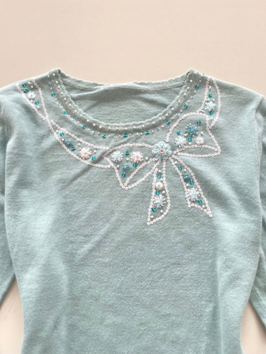 Embroidered Sweater-Bust 40