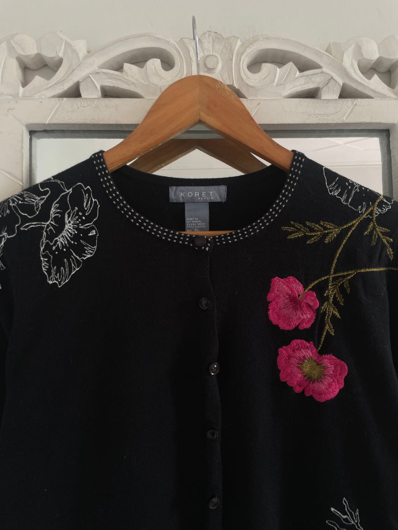 Koret Embroidered Vintage Sweater-Bust 42