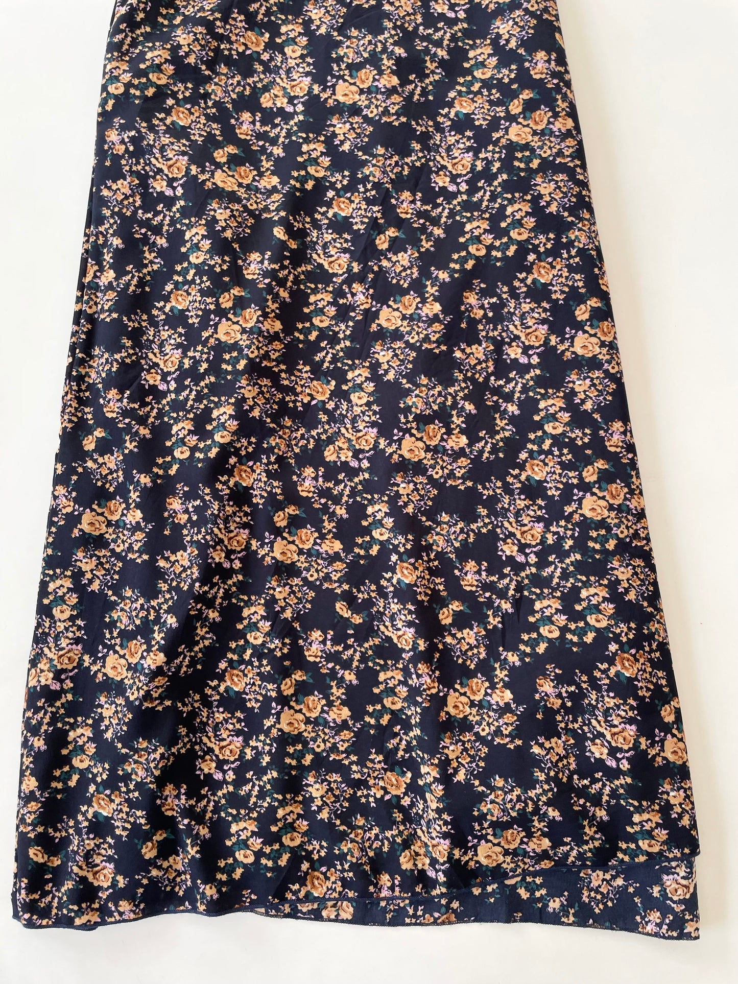 Vintage Floral Long Skirt-Waist 42