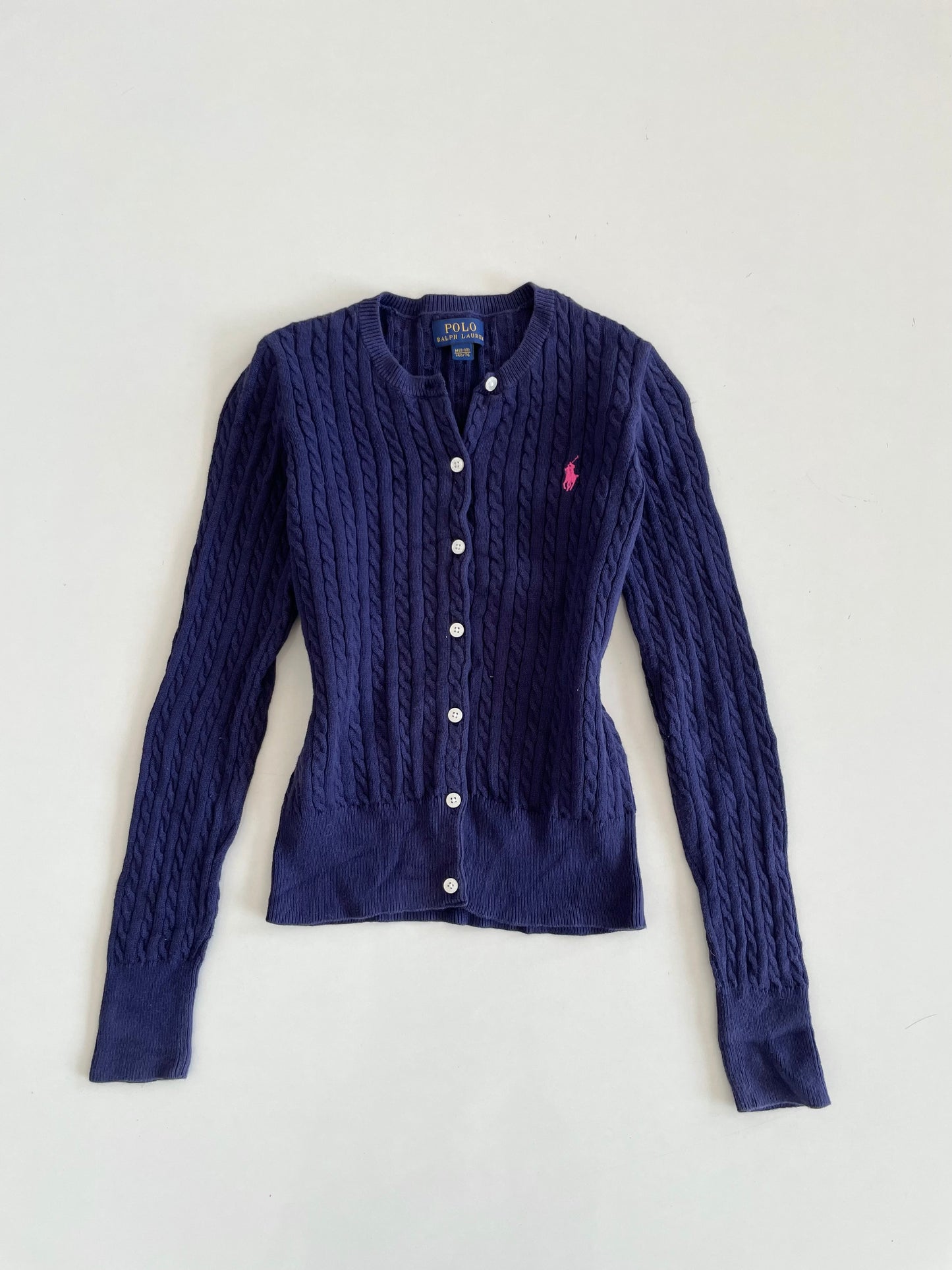 Ralph Lauren 100% Cotton Vintage Cardigan-Bust 28 to 30