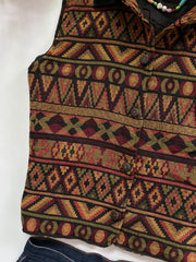 Vintage Jacquard Waistcoat-Bust 42