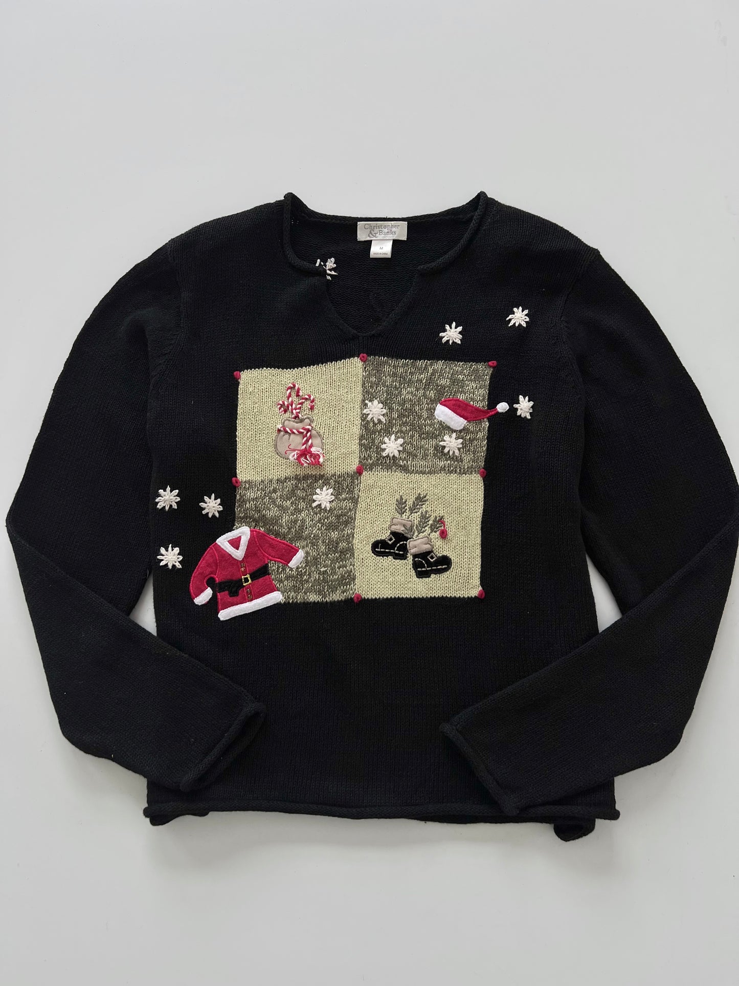 Christopher & Banks Christmas Sweater-Bust 42