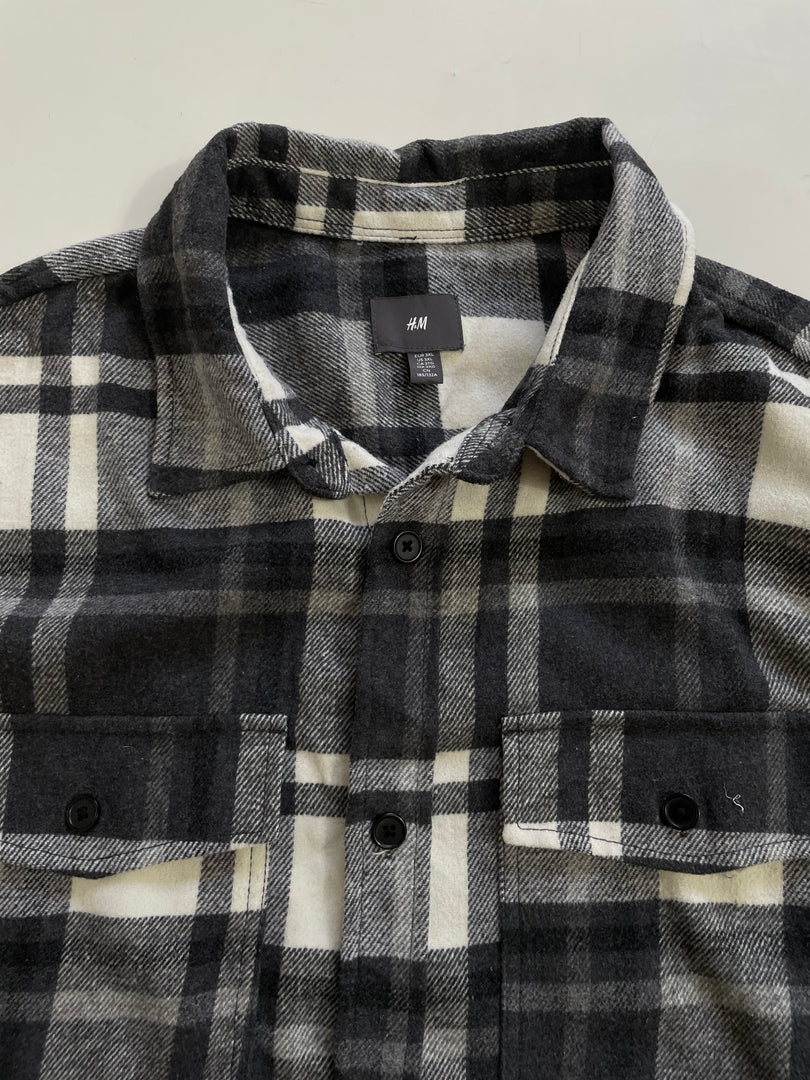 H&m Thick Flannel Shacket - Bust 52