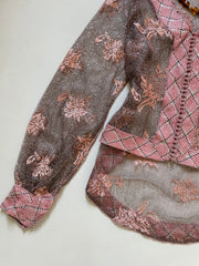 Sheer Vintage Top-Bust 36