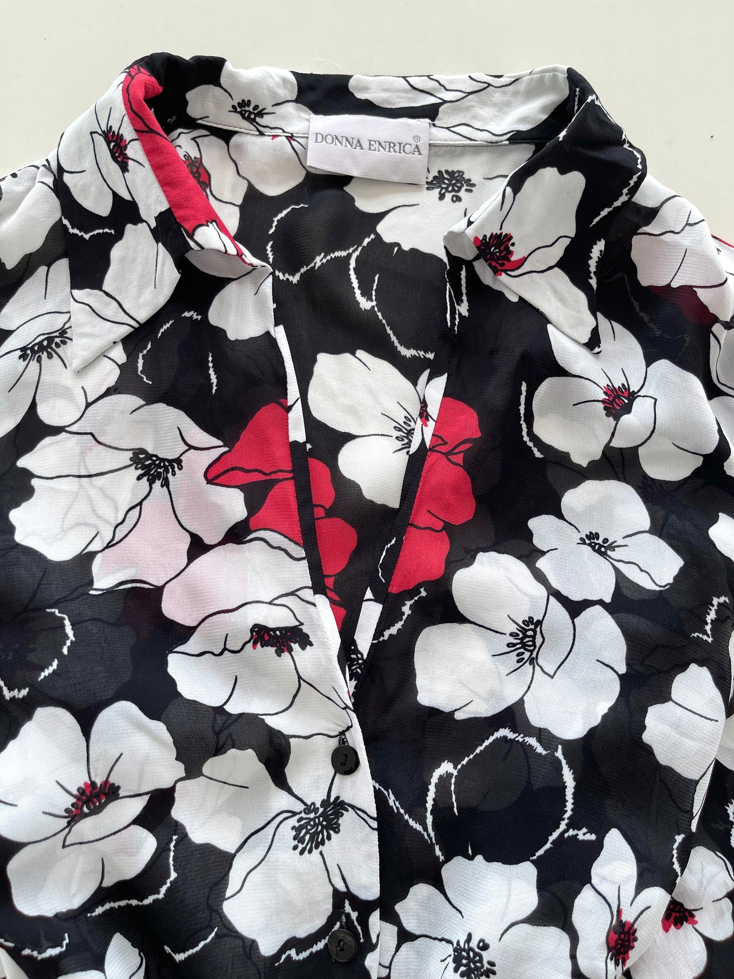 Donna Enrica Sheer Shirt-Bust 54
