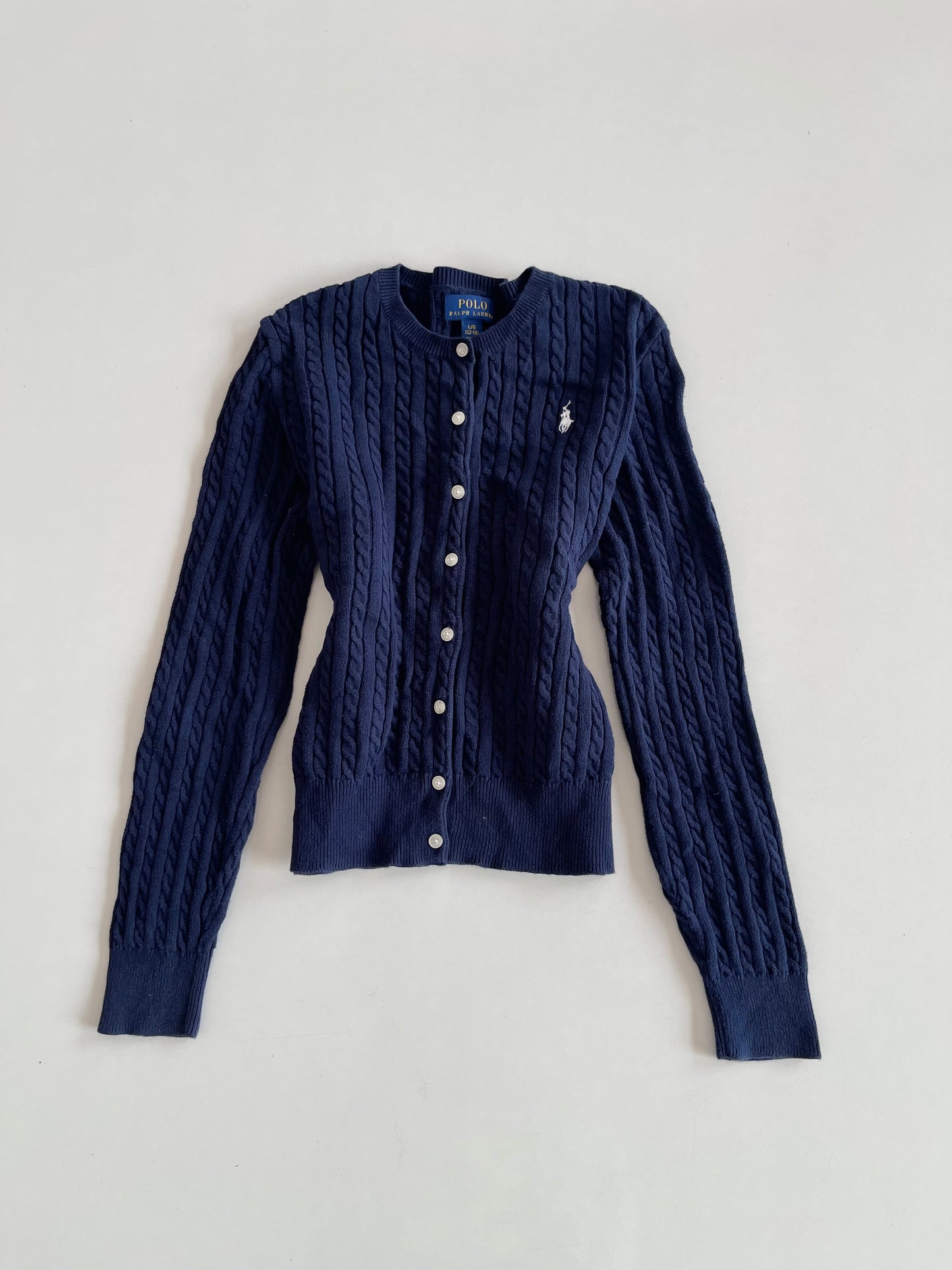 Ralph Lauren Vintage 100% Cotton Cardigan-Bust 36 to 38
