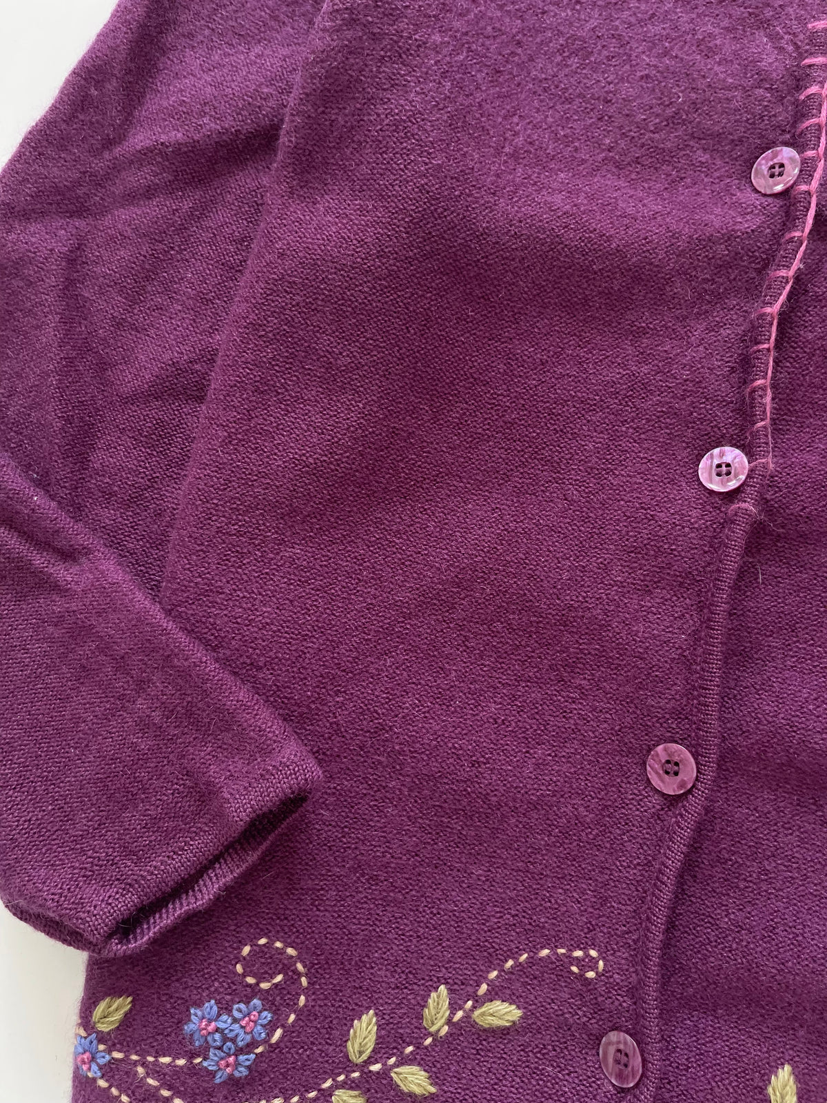 Penmans Wool Embroidered Cardigan Sweater-Bust 48