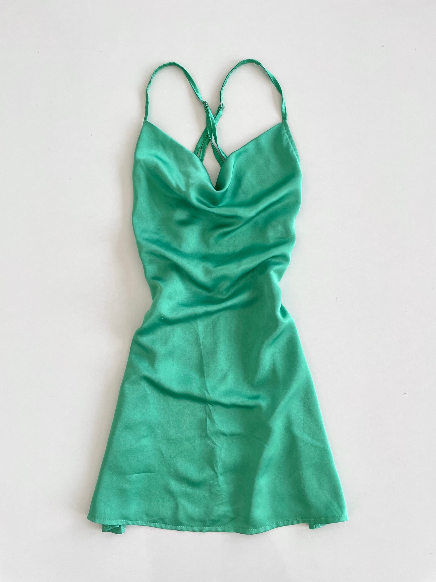 PrettyLittleThing Satin Dress-Bust 28
