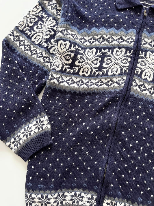 Erika Christmas Zip Up Sweater-Bust 48