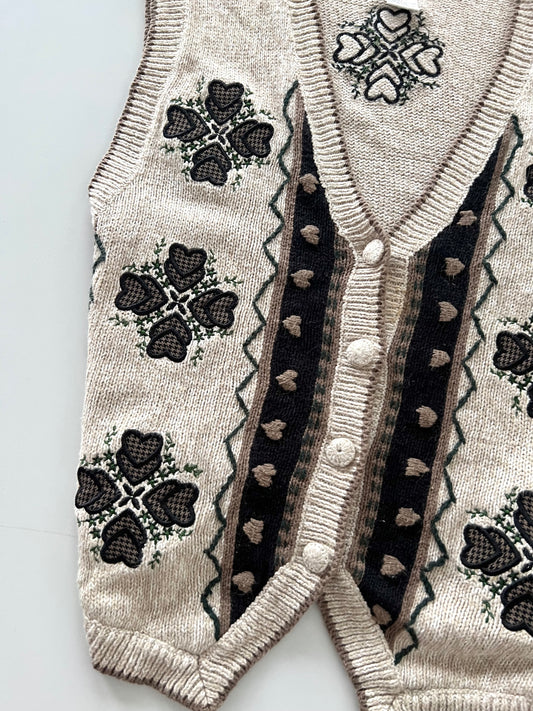 Christopher&Banks Embroidered Vest Sweater-Bust 40