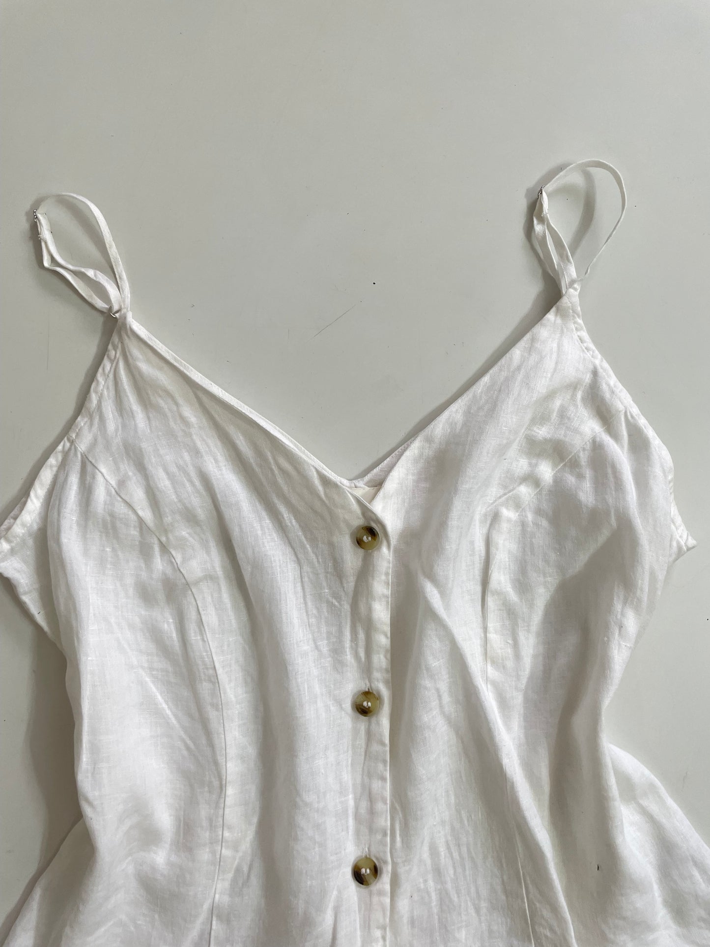 HM LINEN WHITE TOP - BUST 40