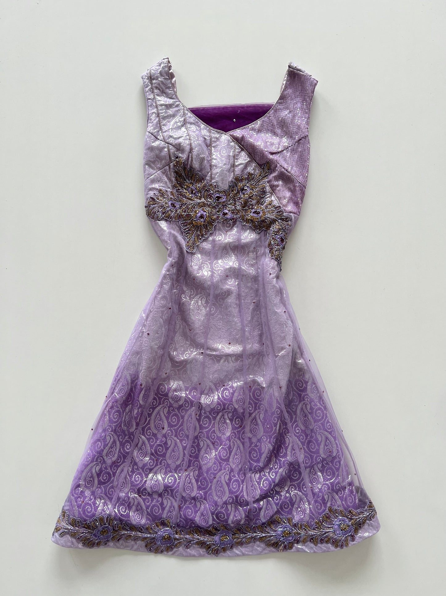 Vintage Embroidered Dress-Bust 34