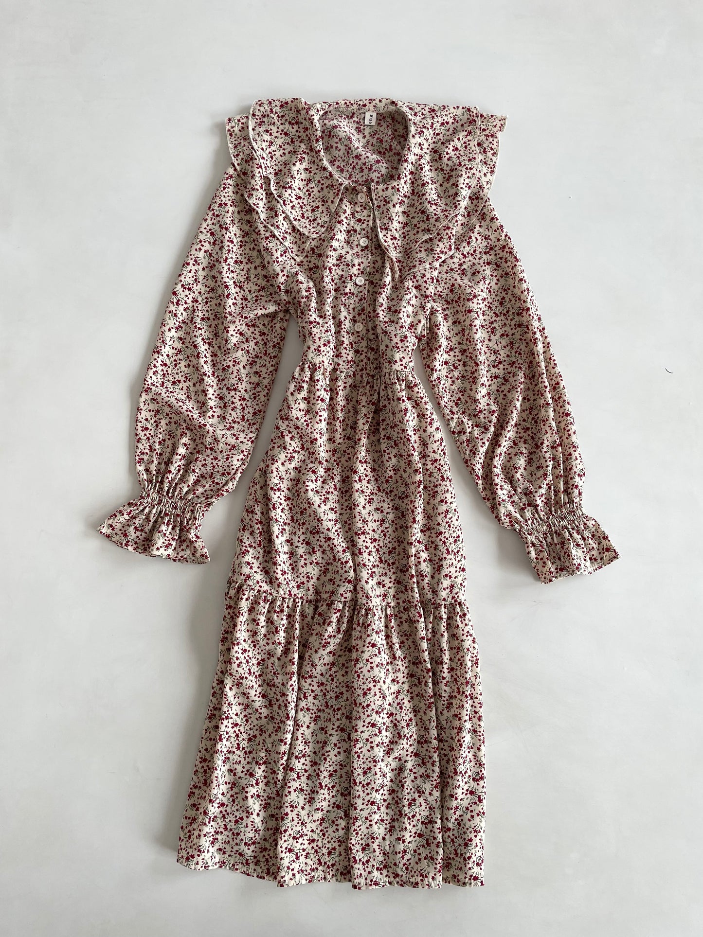 Vintage Big Collar Dress-Bust 40