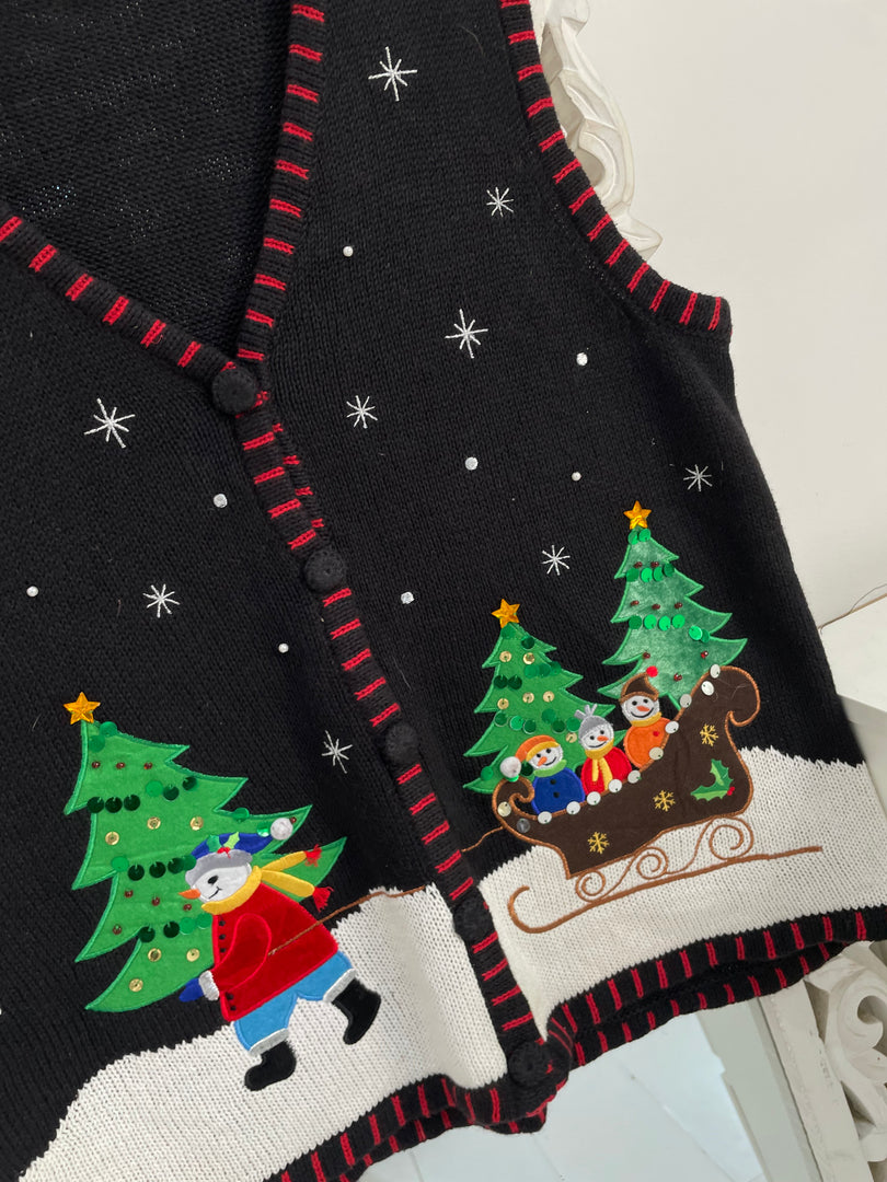 Holiday Editions Christmas Sweater Vest-Bust 46