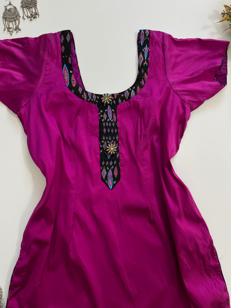 Vintage Pink Kurti-Bust 36